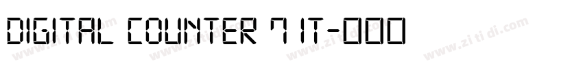 Digital Counter 7 It字体转换